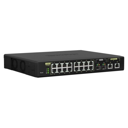 QNAP QSW-M2116P-2T2S łącza sieciowe Zarządzany L2 2.5G Ethernet Obsługa PoE Czarny