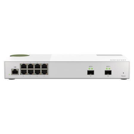 QNAP QSW-M2108-2S łącza sieciowe Zarządzany L2 2.5G Ethernet (100/1000/2500) Szary