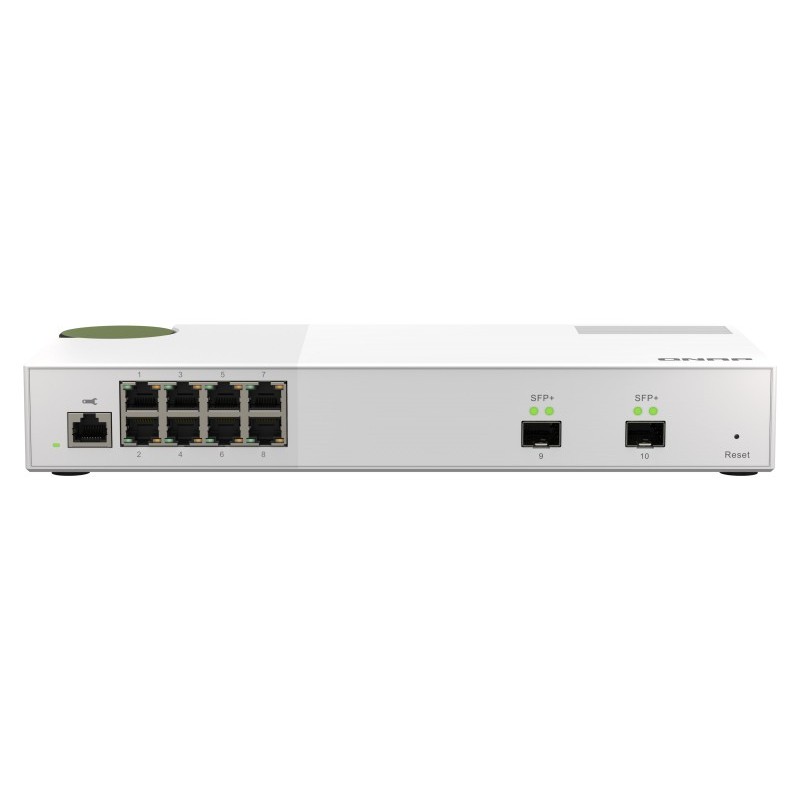 QNAP QSW-M2108-2S łącza sieciowe Zarządzany L2 2.5G Ethernet (100/1000/2500) Szary