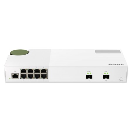 QNAP QSW-M2108-2S łącza sieciowe Zarządzany L2 2.5G Ethernet (100/1000/2500) Szary