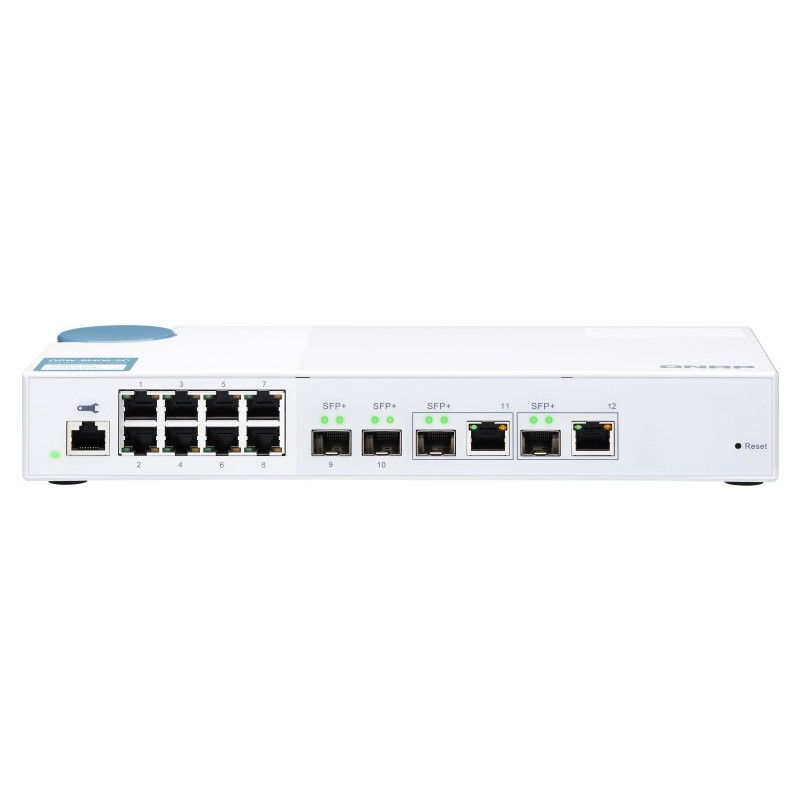 QNAP QSW-M408-2C łącza sieciowe Zarządzany L2 10G Ethernet (100/1000/10000) Biały