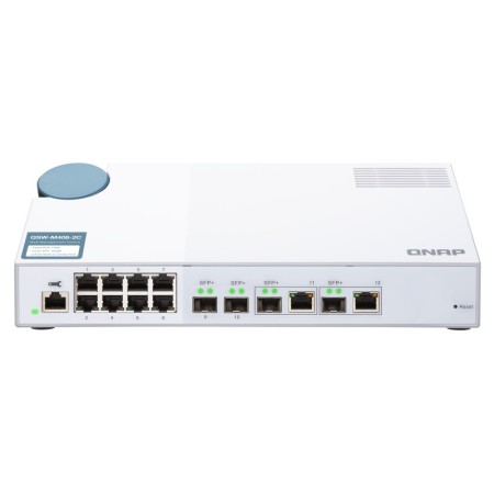 QNAP QSW-M408-2C łącza sieciowe Zarządzany L2 10G Ethernet (100/1000/10000) Biały