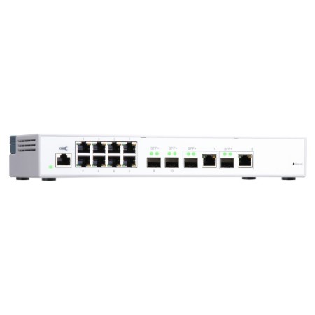 QNAP QSW-M408-2C łącza sieciowe Zarządzany L2 10G Ethernet (100/1000/10000) Biały