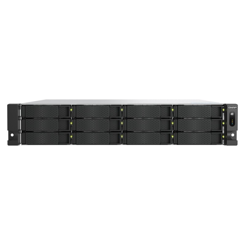 QNAP TS-H1277AXU-RP NAS Rack (2U) Intel Xeon E E-2136 32 GB DDR4 168 TB HDD QuTS hero Czarny