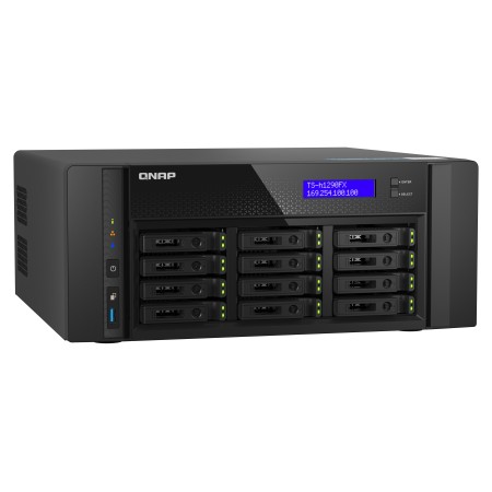 QNAP TS-h1290FX NAS Tower EPYC 7232P 64 GB DDR4 QuTS hero Czarny