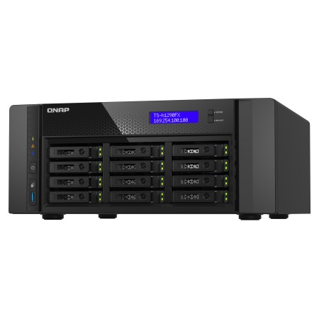 QNAP TS-h1290FX NAS Tower EPYC 7232P 64 GB DDR4 QuTS hero Czarny