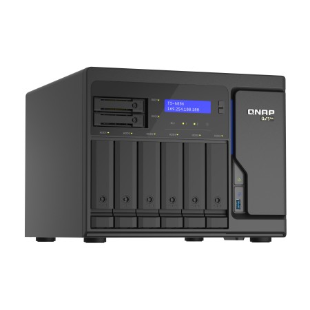 QNAP TS-h886 NAS Tower Intel® Xeon® D D-1602 8 GB DDR4 QuTS hero Czarny