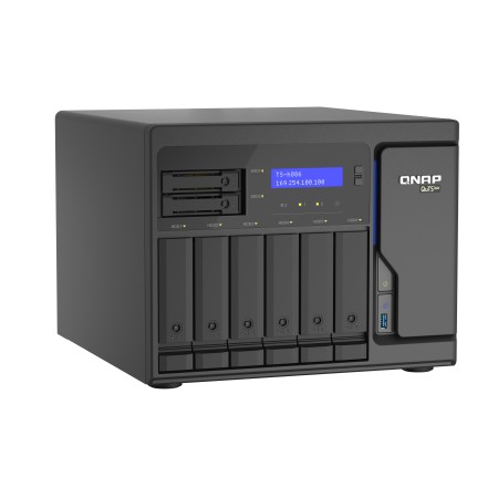 QNAP TS-h886 NAS Tower Intel® Xeon® D D-1602 8 GB DDR4 QuTS hero Czarny