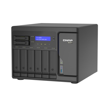 QNAP TS-h886 NAS Tower Intel® Xeon® D D-1602 8 GB DDR4 QuTS hero Czarny