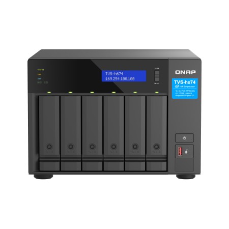 QNAP TVS-H674T-I5-32G serwer danych NAS Tower Intel® Core™ i5 i5-12400 32 GB DDR4 HDD QNAP QTS Czarny