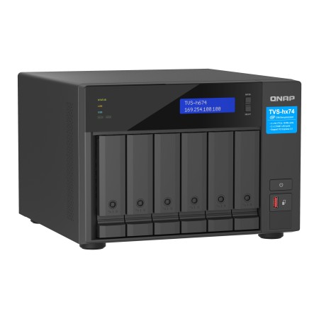 QNAP TVS-H674T-I5-32G serwer danych NAS Tower Intel® Core™ i5 i5-12400 32 GB DDR4 HDD QNAP QTS Czarny