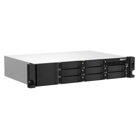 QNAP TS-864EU-RP-8G serwer danych NAS Rack (2U) Intel® Celeron® 8 GB DDR4 QNAP Turbo System Czarny