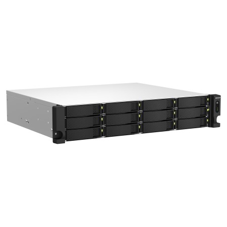 QNAP TS-1264U-RP NAS Rack (2U) 8 GB DDR4 QNAP QTS Aluminium, Czarny