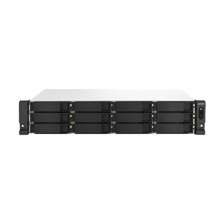 QNAP TS-1264U-RP NAS Rack (2U) 8 GB DDR4 QNAP QTS Aluminium, Czarny