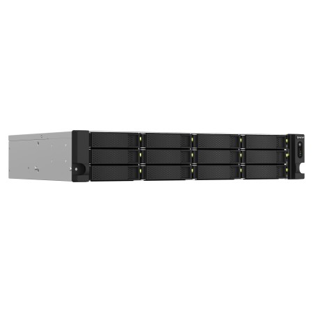 QNAP TS-1264U-RP NAS Rack (2U) 8 GB DDR4 QNAP QTS Aluminium, Czarny