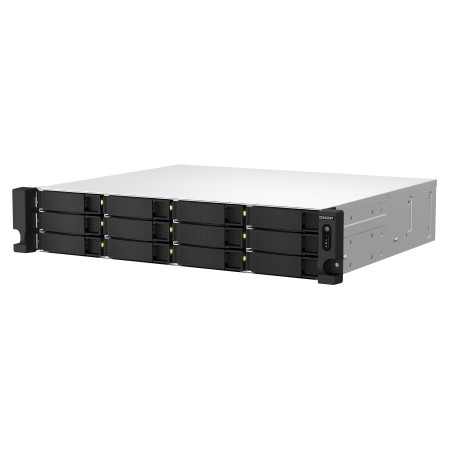 QNAP TS-1264U-RP NAS Rack (2U) 8 GB DDR4 QNAP QTS Aluminium, Czarny