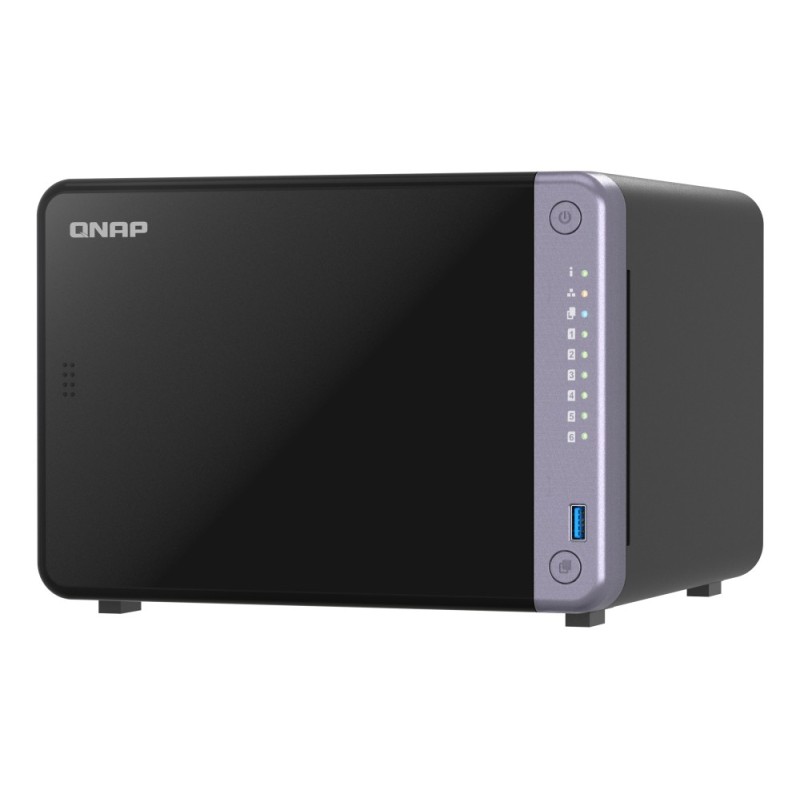 QNAP TS-632X-4G serwer danych NAS Tower Alpine Alpine AL-524 4 GB DDR4 QNAP QTS Czarny