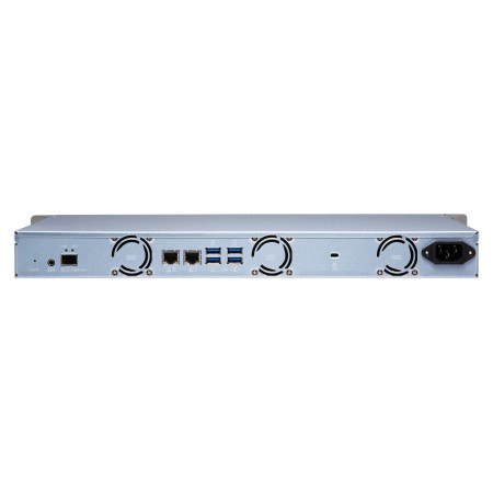 QNAP TS-431XeU NAS Rack (1U) Annapurna Labs Alpine AL-314 8 GB DDR3 QNAP QTS Czarny, Stal nierdzewna