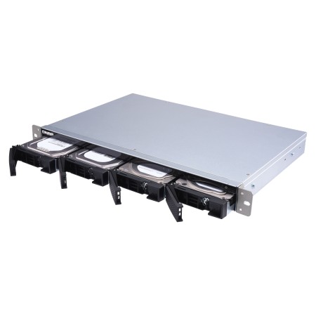 QNAP TS-431XeU NAS Rack (1U) Annapurna Labs Alpine AL-314 8 GB DDR3 QNAP QTS Czarny, Stal nierdzewna