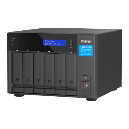 QNAP TVS-H674 NAS Tower Intel® Core™ i5 i5-12400 32 GB DDR4 QuTS hero Czarny