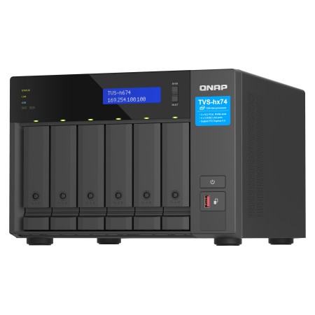 QNAP TVS-H674 NAS Tower Intel® Core™ i5 i5-12400 32 GB DDR4 QuTS hero Czarny