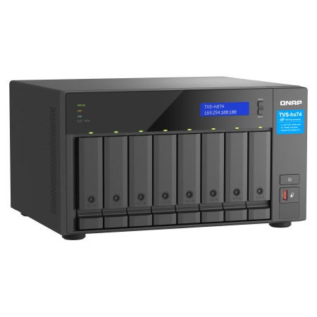 QNAP TVS-h874 NAS Tower Intel® Core™ i5 i5-12400 32 GB DDR4 QuTS hero Czarny