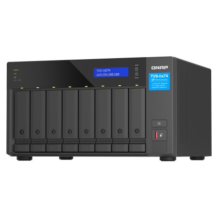 QNAP TVS-h874 NAS Tower Intel® Core™ i5 i5-12400 32 GB DDR4 QuTS hero Czarny