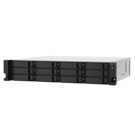 QNAP TS-1273AU-RP-8G serwer danych NAS Rack (2U) Ryzen Embedded V1500B 8 GB DDR4 QNAP QTS Aluminium, Czarny
