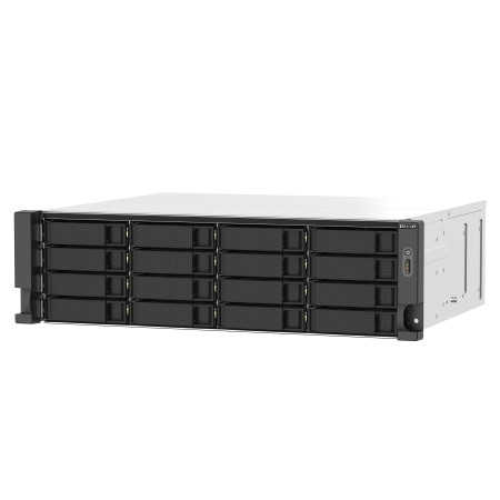 QNAP TS-1673AU-RP-16G serwer danych NAS Rack (3U) Ryzen Embedded V1500B 16 GB DDR4 QNAP QTS Czarny, Szary