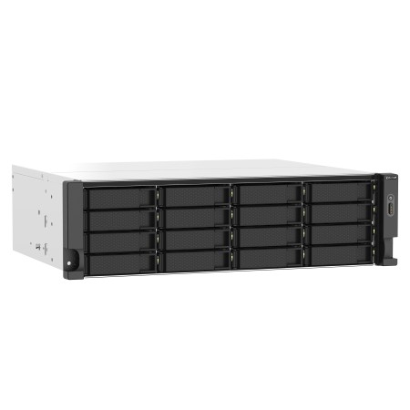 QNAP TS-1673AU-RP-16G serwer danych NAS Rack (3U) Ryzen Embedded V1500B 16 GB DDR4 QNAP QTS Czarny, Szary