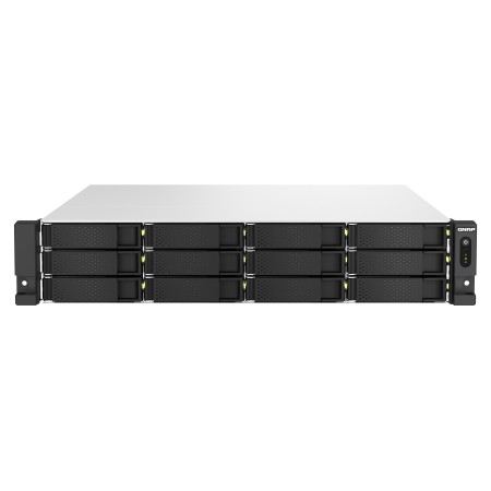 QNAP TS-h1887XU-RP NAS Rack (2U) Intel Xeon E E-2334 16 GB DDR4 QuTS hero Czarny, Biały