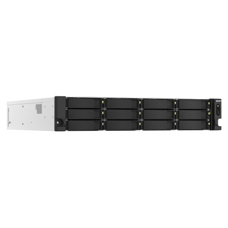 QNAP TS-h1887XU-RP NAS Rack (2U) Intel Xeon E E-2334 16 GB DDR4 QuTS hero Czarny, Biały