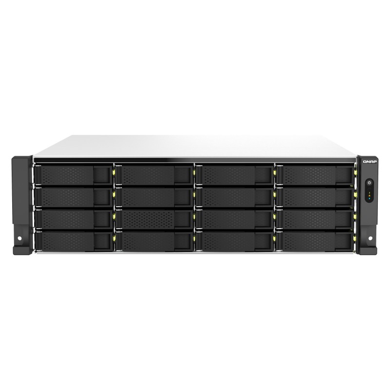 QNAP TS-H2287XU-RP NAS Rack (3U) Intel Xeon E E-2378 64 GB DDR4 QuTS hero Czarny, Biały