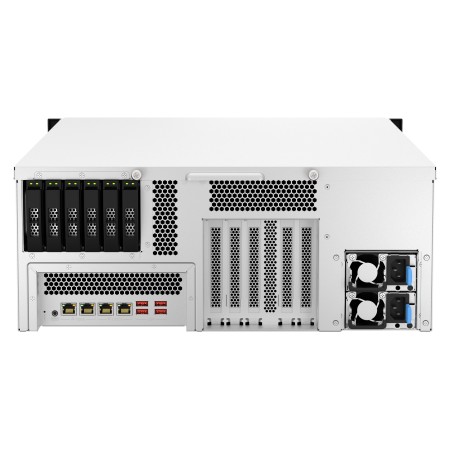 QNAP TS-H3087XU-RP NAS Rack (4U) Intel Xeon E E-2378 64 GB DDR4 QuTS hero Czarny, Biały