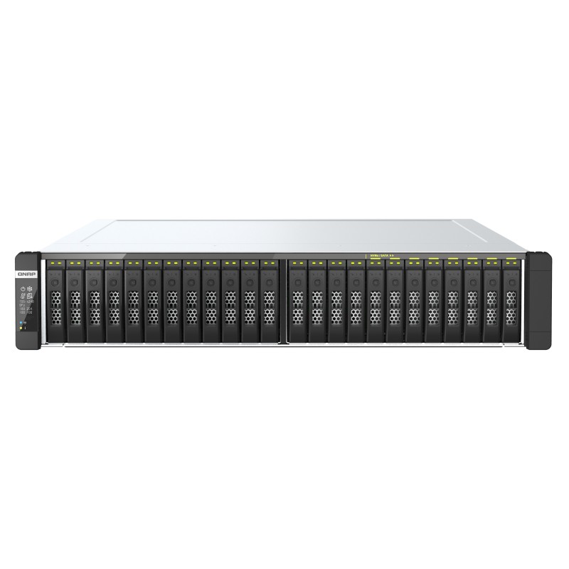 QNAP TDS-h2489FU NAS Rack (2U) Intel® Xeon Silver 4314 512 GB DDR4 QuTS hero Czarny, Srebrny