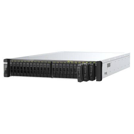 QNAP TDS-h2489FU NAS Rack (2U) Intel® Xeon Silver 4314 128 GB DDR4 QuTS hero Czarny, Srebrny