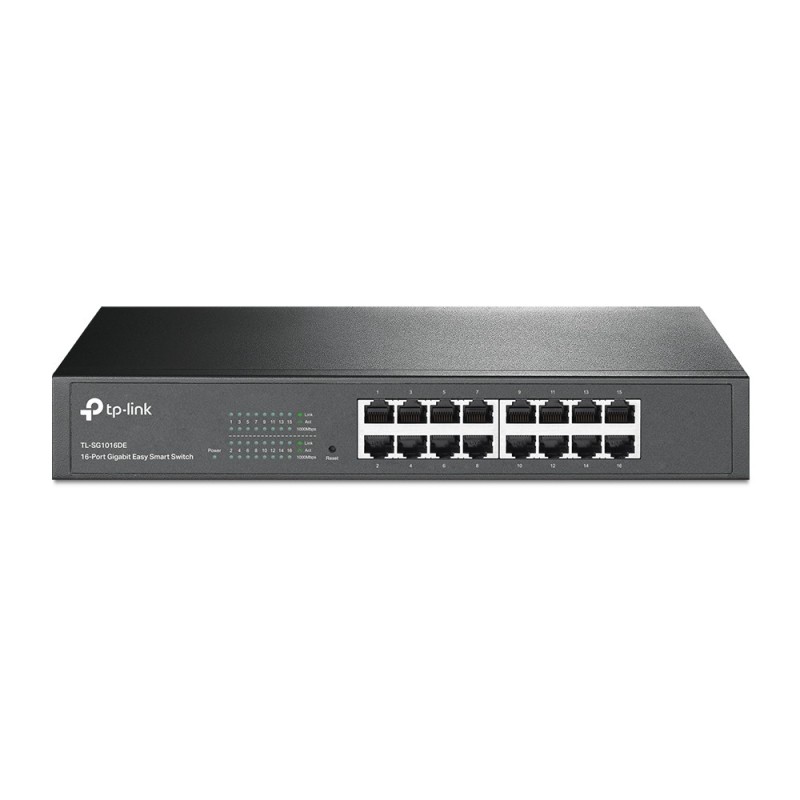 TP-Link TL-SG1016DE łącza sieciowe Zarządzany L2 Gigabit Ethernet (10/100/1000) Czarny