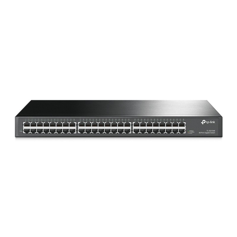 TP-Link TL-SG1048 łącza sieciowe Nie zarządzany Gigabit Ethernet (10/100/1000) 1U Czarny