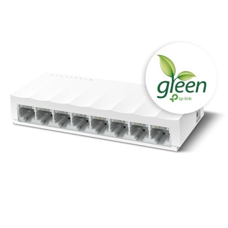 TP-Link LS1008 łącza sieciowe Nie zarządzany Fast Ethernet (10/100) Biały