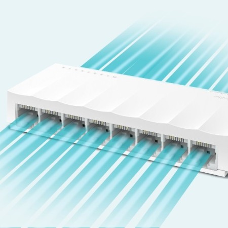 TP-Link LS1008 łącza sieciowe Nie zarządzany Fast Ethernet (10/100) Biały