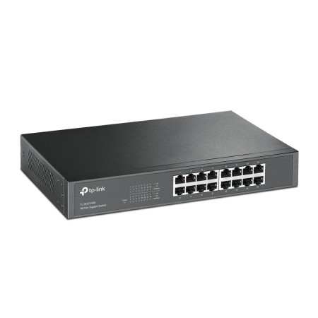 TP-Link TL-SG1016D łącza sieciowe Nie zarządzany L2 Gigabit Ethernet (10/100/1000) Czarny