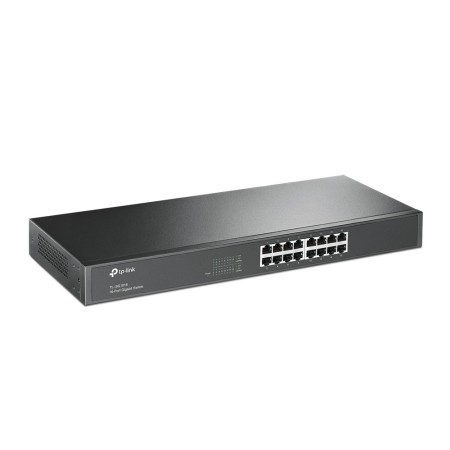 TP-Link TL-SG1016 łącza sieciowe Nie zarządzany Gigabit Ethernet (10/100/1000) 1U Czarny