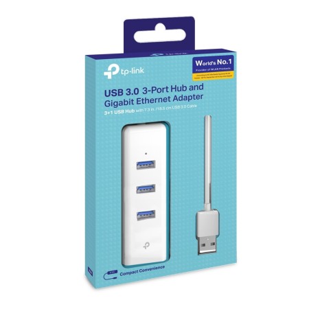 TP-Link UE330 stacja dokująca Przewodowa USB 3.2 Gen 1 (3.1 Gen 1) Type-A Biały