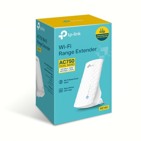 TP-Link RE190 przedłużacz sieciowy Wzmacniacz sieciowy Biały