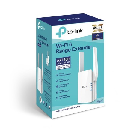 TP-Link RE505X przedłużacz sieciowy Nadajnik i odbiornik sieci Biały 10, 100, 1000 Mbit/s