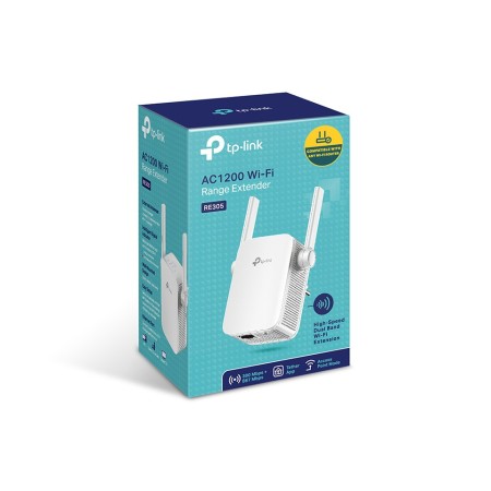 TP-Link RE305 przedłużacz sieciowy Wzmacniacz sieciowy Biały 10, 100 Mbit/s