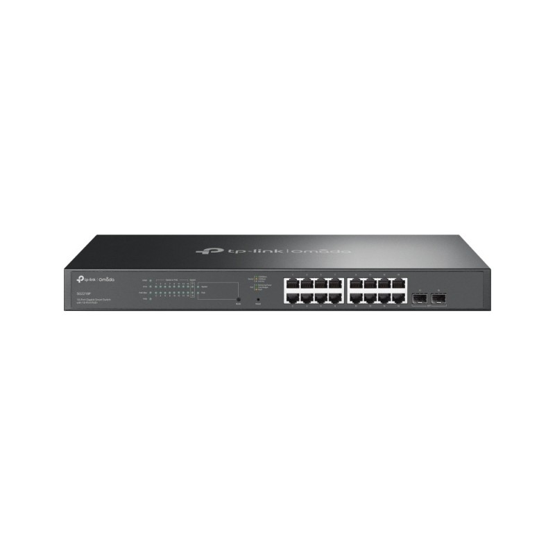 TP-Link Omada SG2218P łącza sieciowe Zarządzany L2/L2+ Gigabit Ethernet (10/100/1000) Obsługa PoE 1U Czarny