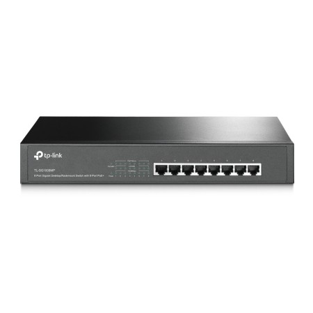 TP-Link TL-SG1008MP łącza sieciowe Nie zarządzany Gigabit Ethernet (10/100/1000) Obsługa PoE Czarny