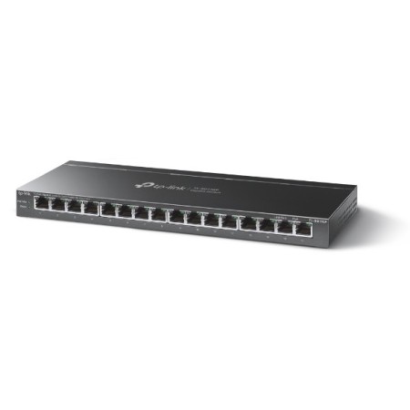 TP-Link TL-SG116P łącza sieciowe Nie zarządzany Gigabit Ethernet (10/100/1000) Obsługa PoE Czarny