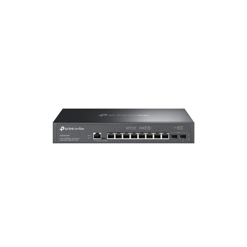 TP-Link Omada SG3210X-M2 łącza sieciowe Zarządzany L2+ 2.5G Ethernet (100/1000/2500) 1U Czarny